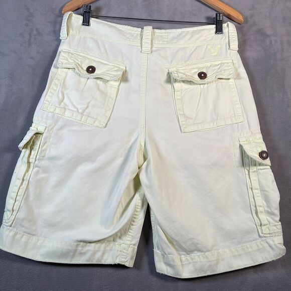 American Eagle Shorts Mens 30 Light Green Cargo Heavy Cotton Outdoor 11" Inseam - Picture 2 of 9